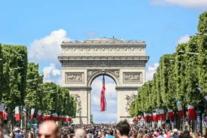 Champs-Élysées Avenue with Arc de Triomphe View