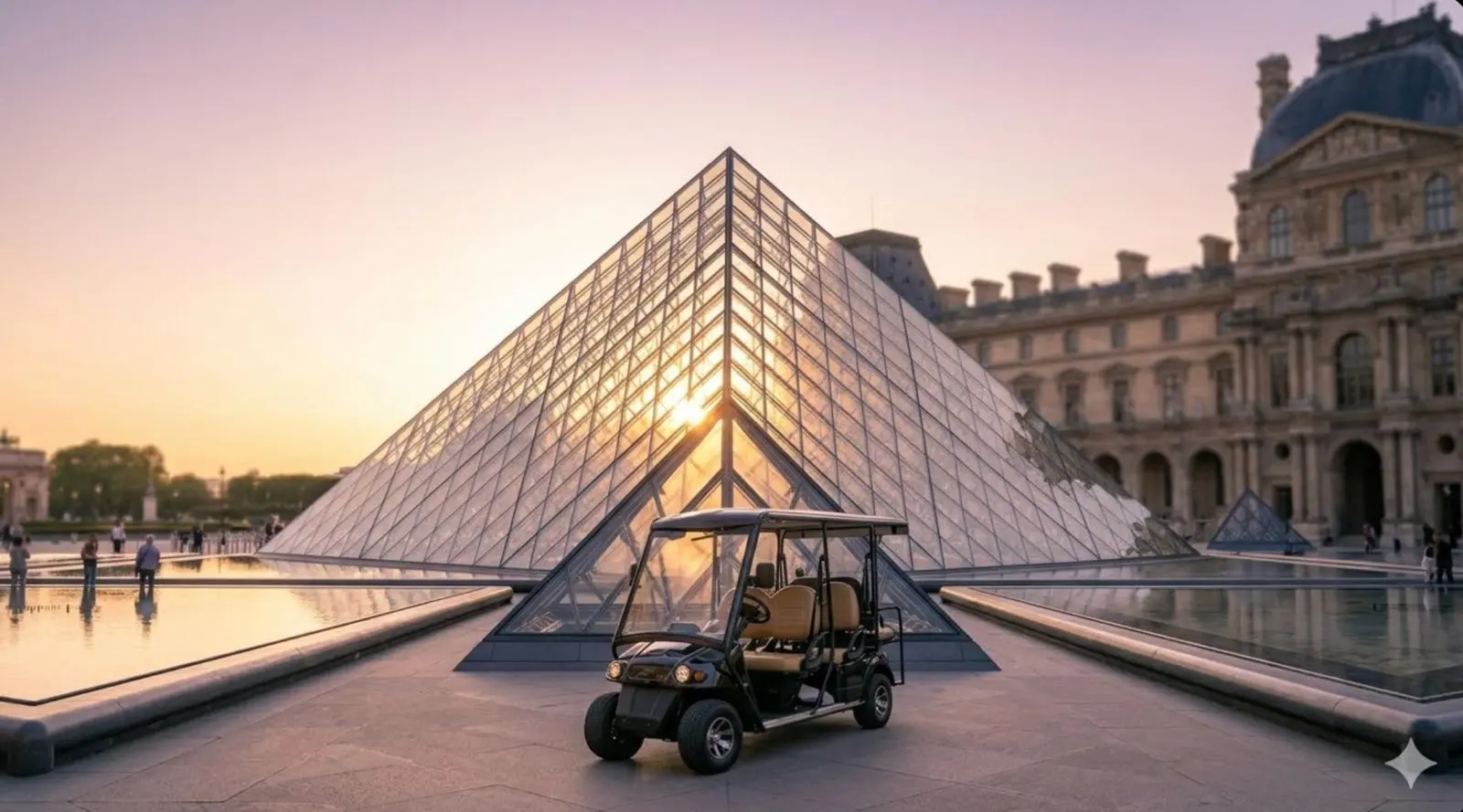 Paris By Golf Cart Hero Background